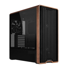 Lian Li LANCOOL 217 Genuine Walnut Wood Computer Case, Mid-Tower ATX PC Case with 5 Pre-Installed PWM Fans 2x170mm, 2x120mm & 1x140mm, Flexible PSU & Cable Installation - Black (LAN217X)